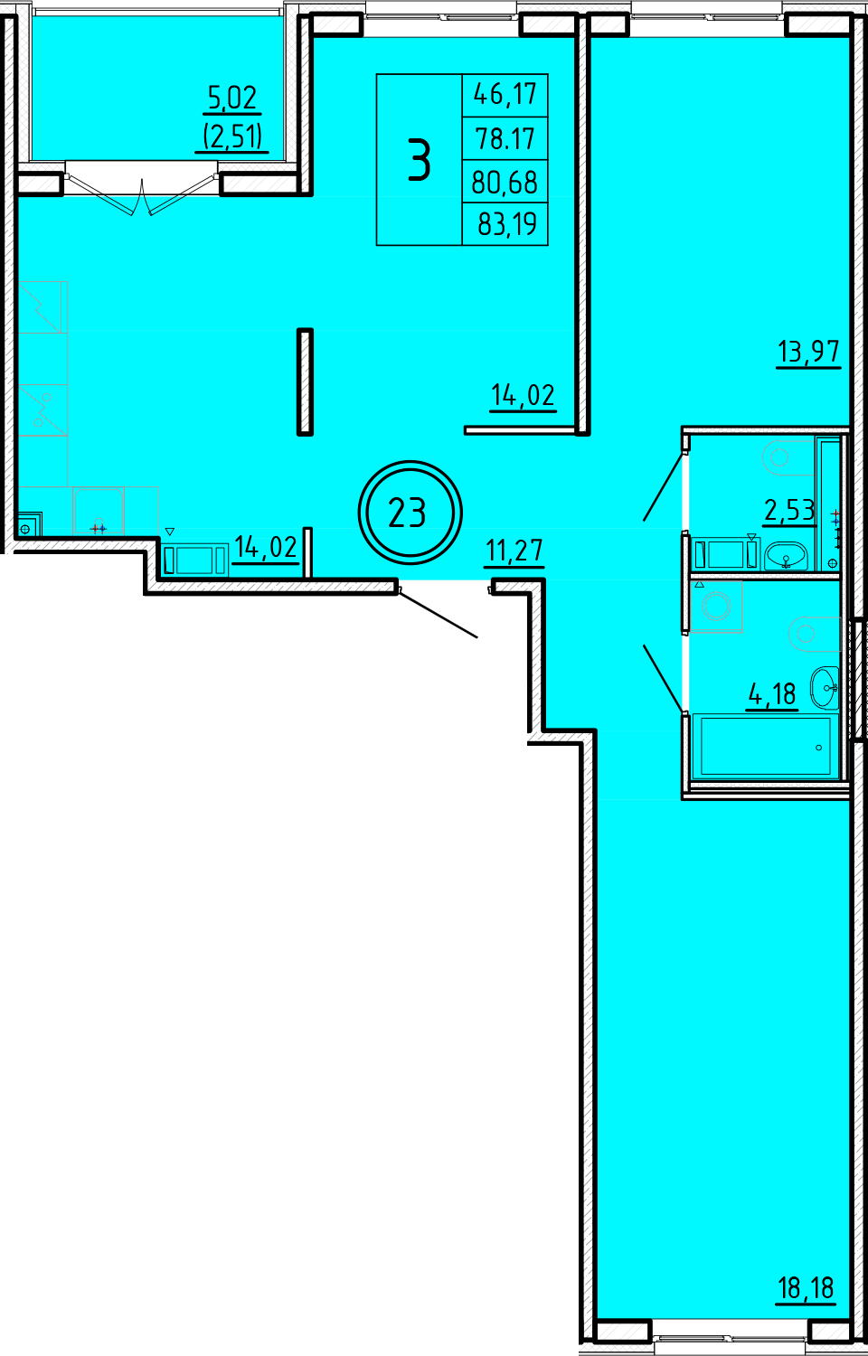 ОК 16 корпус 2 квартира 23