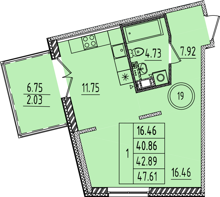 ОК 14 корпус 1 квартира 19