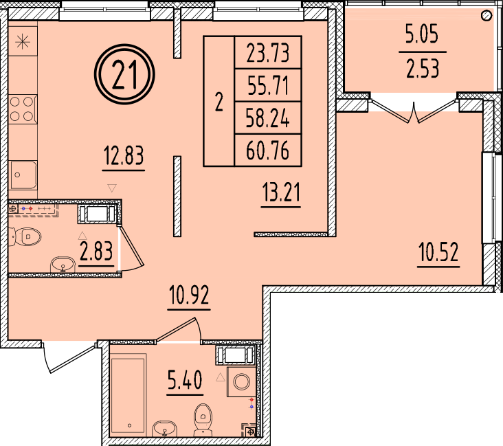 ОК 6.4. корпус 2 квартира 21
