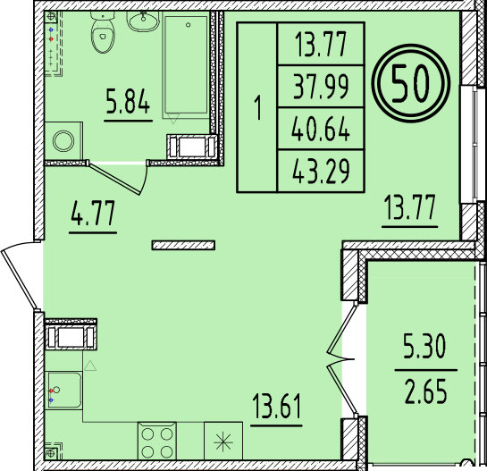ОК 6.4. корпус 2 квартира 50