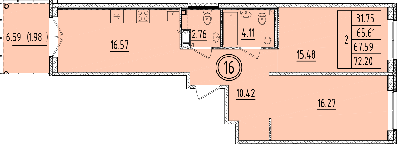 ОК 6.4. корпус 1 квартира 16