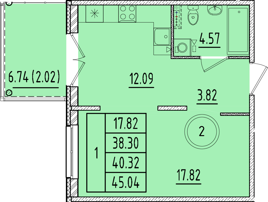 ОК 17 корпус 3 квартира 2