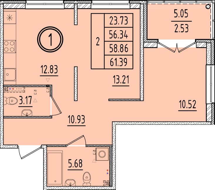 ОК 6.4. корпус 2 квартира 1