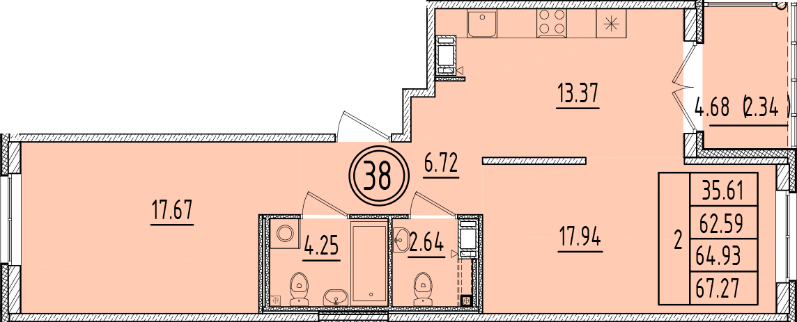 ОК 6.4. корпус 1 квартира 38