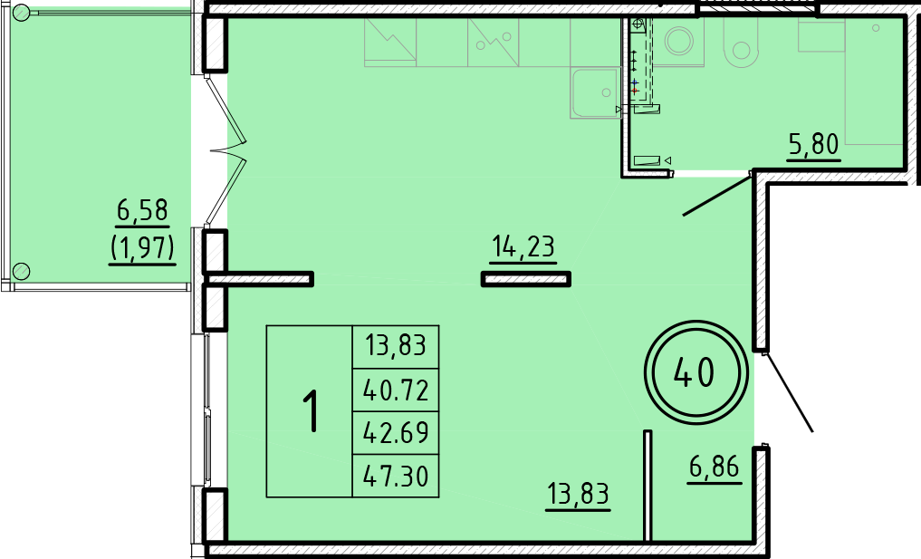 ОК 16 корпус 3 квартира 40