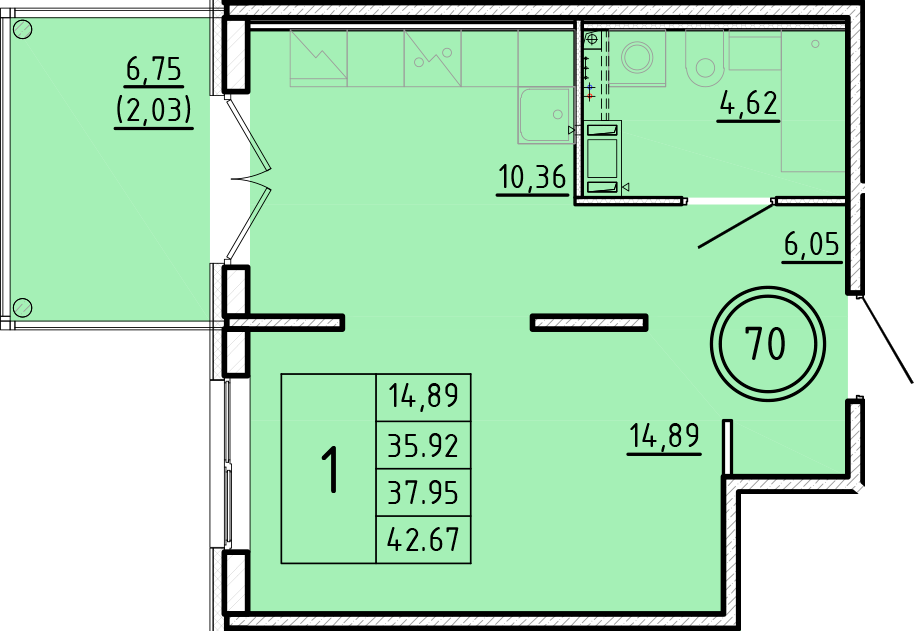 ОК 16 корпус 3 квартира 70