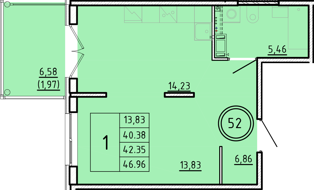 ОК 16 корпус 3 квартира 52
