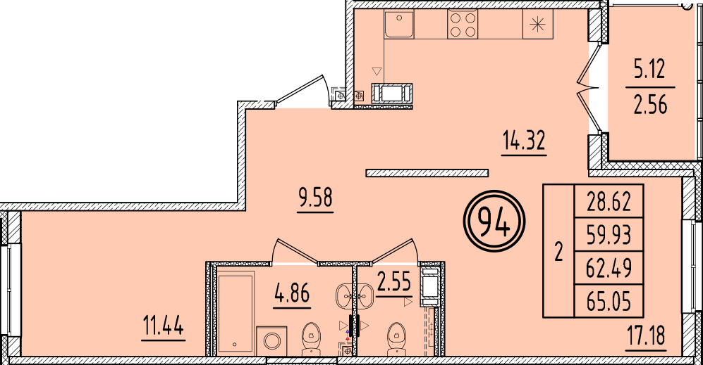 ОК 6.4. корпус 2 квартира 94