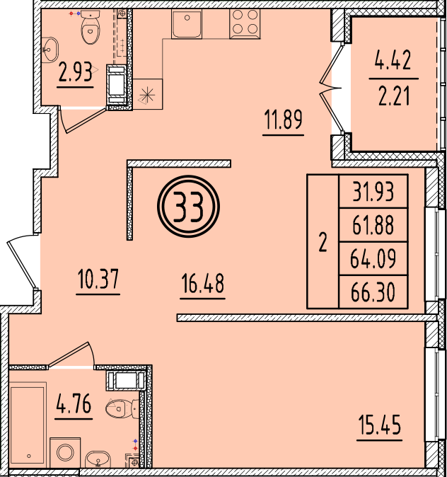 ОК 6.4. корпус 2 квартира 33
