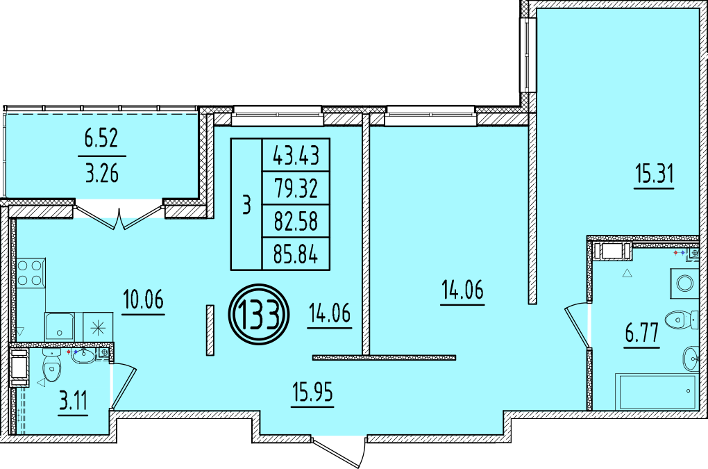 ОК 6.4. корпус 2 квартира 133