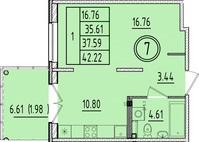 ОК 6.4. корпус 1 квартира 7
