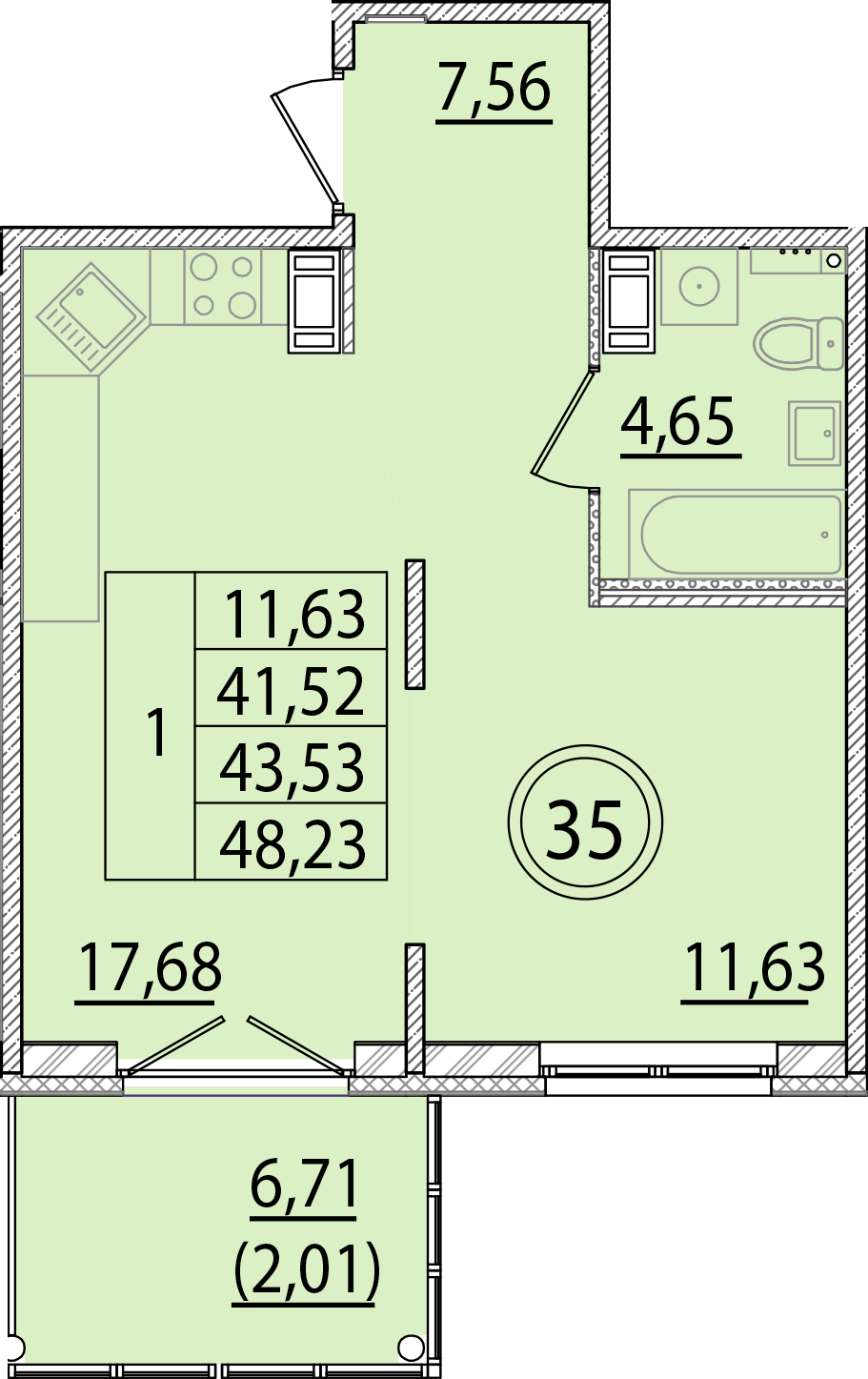 ОК 15 корпус 2 квартира 35