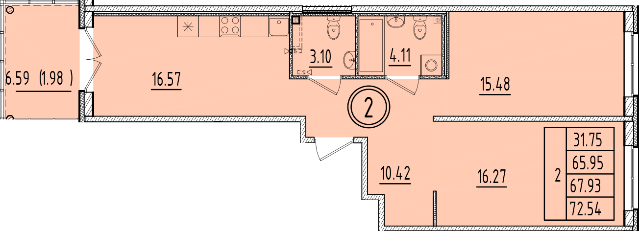 ОК 6.4. корпус 1 квартира 2