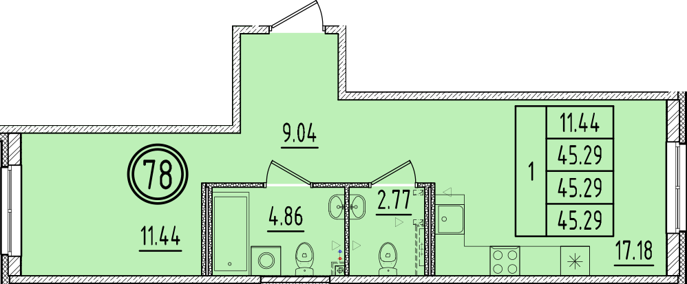 ОК 6.4. корпус 2 квартира 78