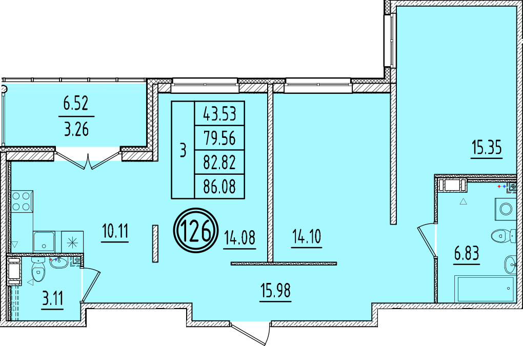 ОК 6.4. корпус 2 квартира 126